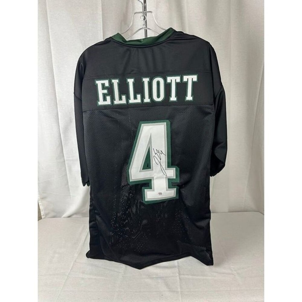 Jake Elliott signed autographed Philadelphia Eagles Black XL Custom Jersey PSA